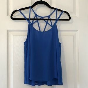 Strappy Blue Top